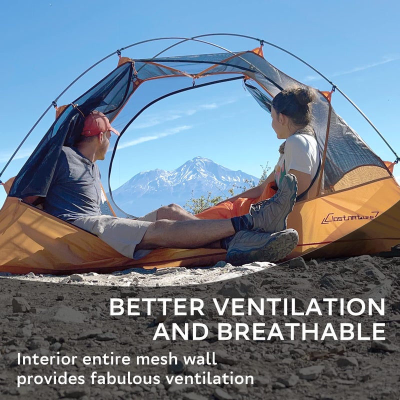 Clostnature Lightweight Backpacking Tent - 4 Person Ultralight Waterproof Camping Tent, 3 Season Large Size Easy Setup Tent for Family, Outdoor, Hiking and Mountaineering - Image 4